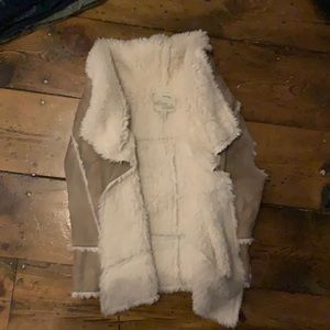 Faux Sheep Skin & Wool Vest